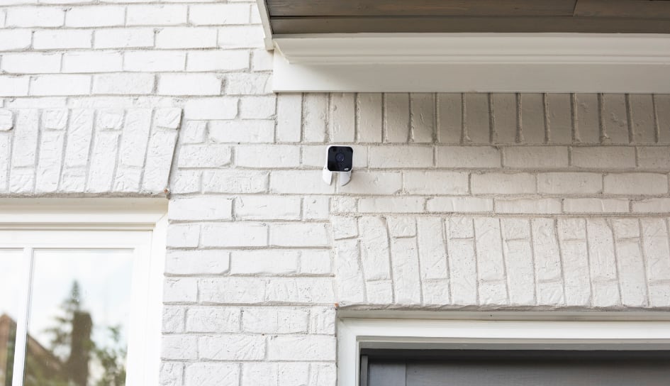 ADT outdoor camera on a Hammond home